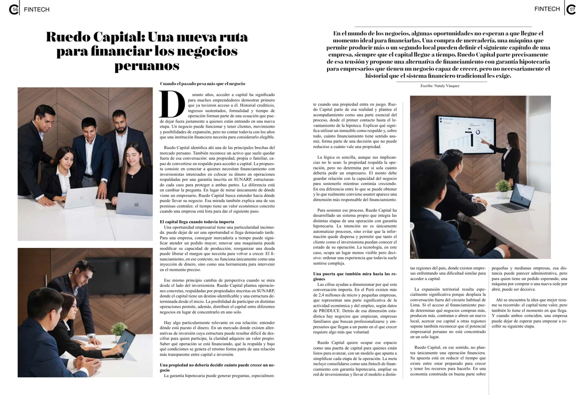 La nota sobre Ruedo Capital en Revista Signature